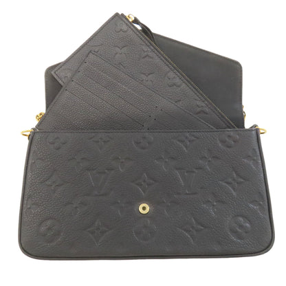 LOUIS VUITTON M64064 Pochette Felicie Shoulder Wallet Long wallet (with coin pocket) Empreinte Ladies [Used]