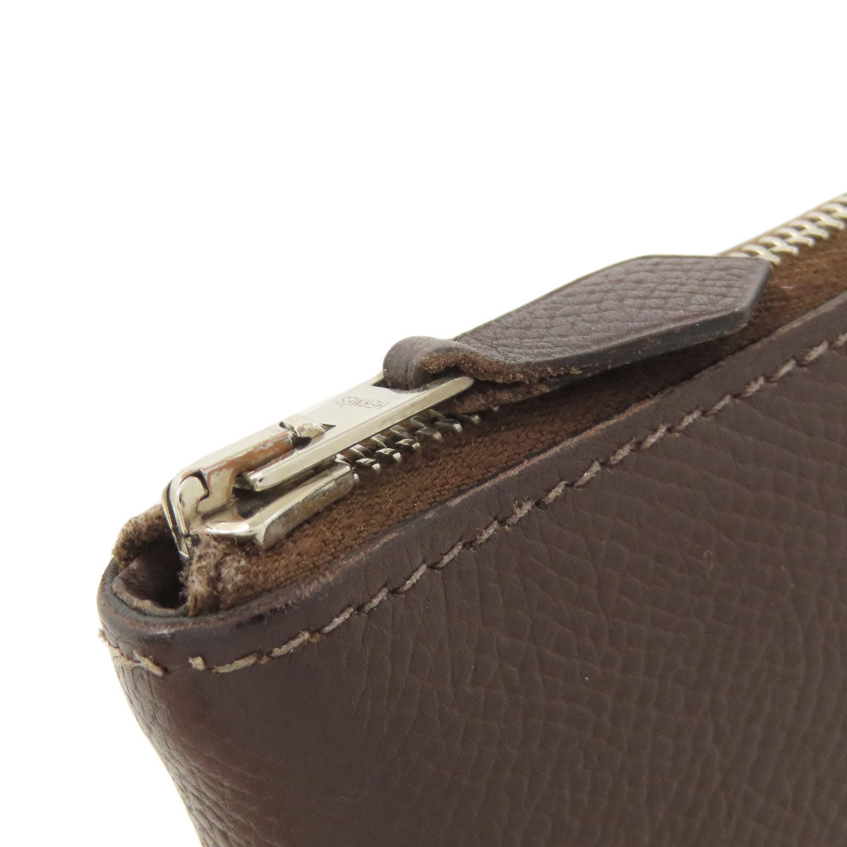 HERMES Azap Classic Long SilverHardware Long wallet (with coin pocket) Epsom Ladies [Used]