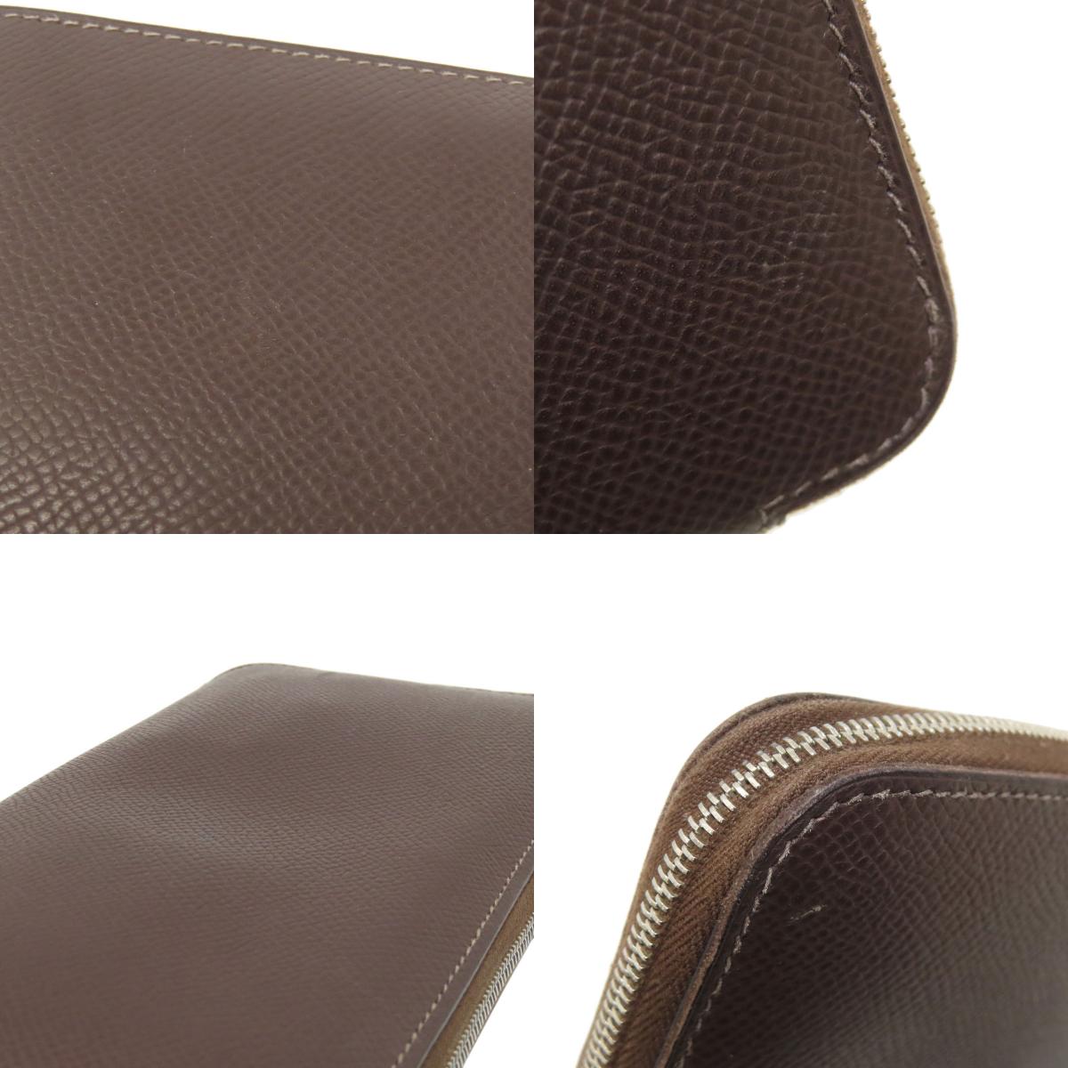 HERMES Azap Classic Long SilverHardware Long wallet (with coin pocket) Epsom Ladies [Used]