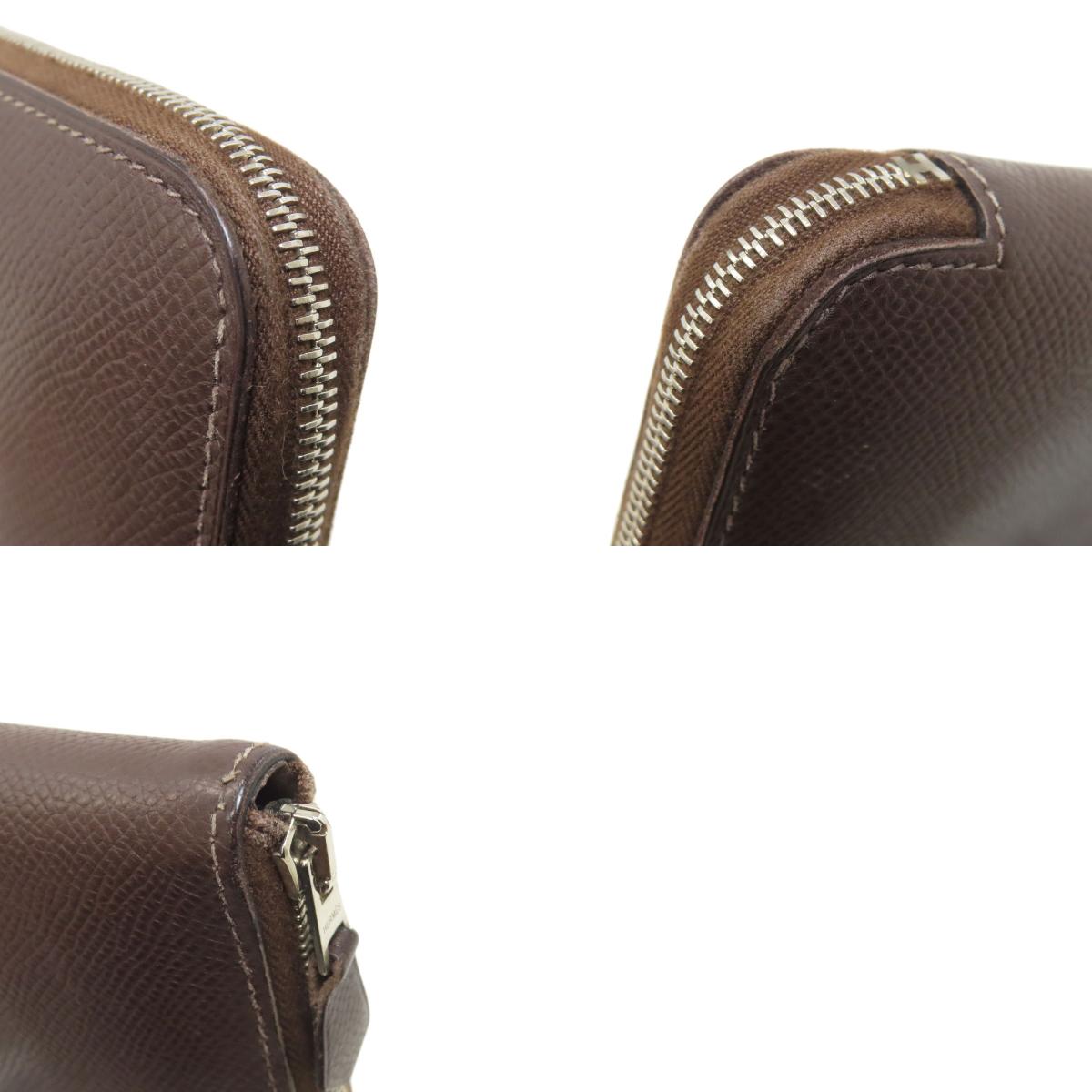 HERMES Azap Classic Long SilverHardware Long wallet (with coin pocket) Epsom Ladies [Used]