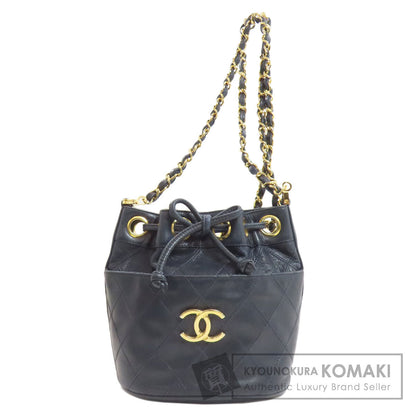 CHANEL Bicolore GoldHardware Shoulder Bag Lambskin Ladies [Used]
