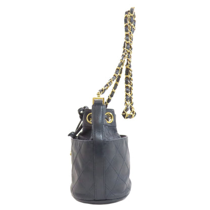 CHANEL Bicolore GoldHardware Shoulder Bag Lambskin Ladies [Used]