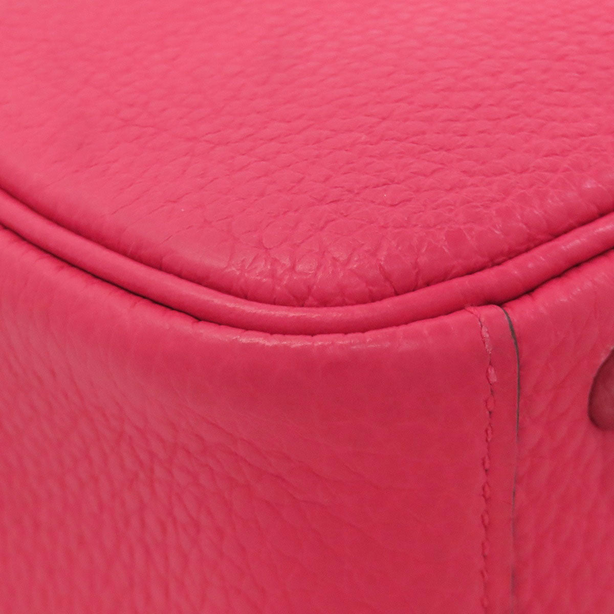 HERMES Lindy 20 Mini Rose Extreme Silver Hardware Handbag Taurillon Clemence Ladies [Used]