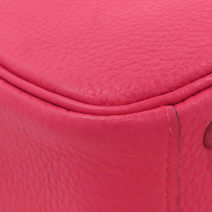 HERMES Lindy 20 Mini Rose Extreme Silver Hardware Handbag Taurillon Clemence Ladies [Used]