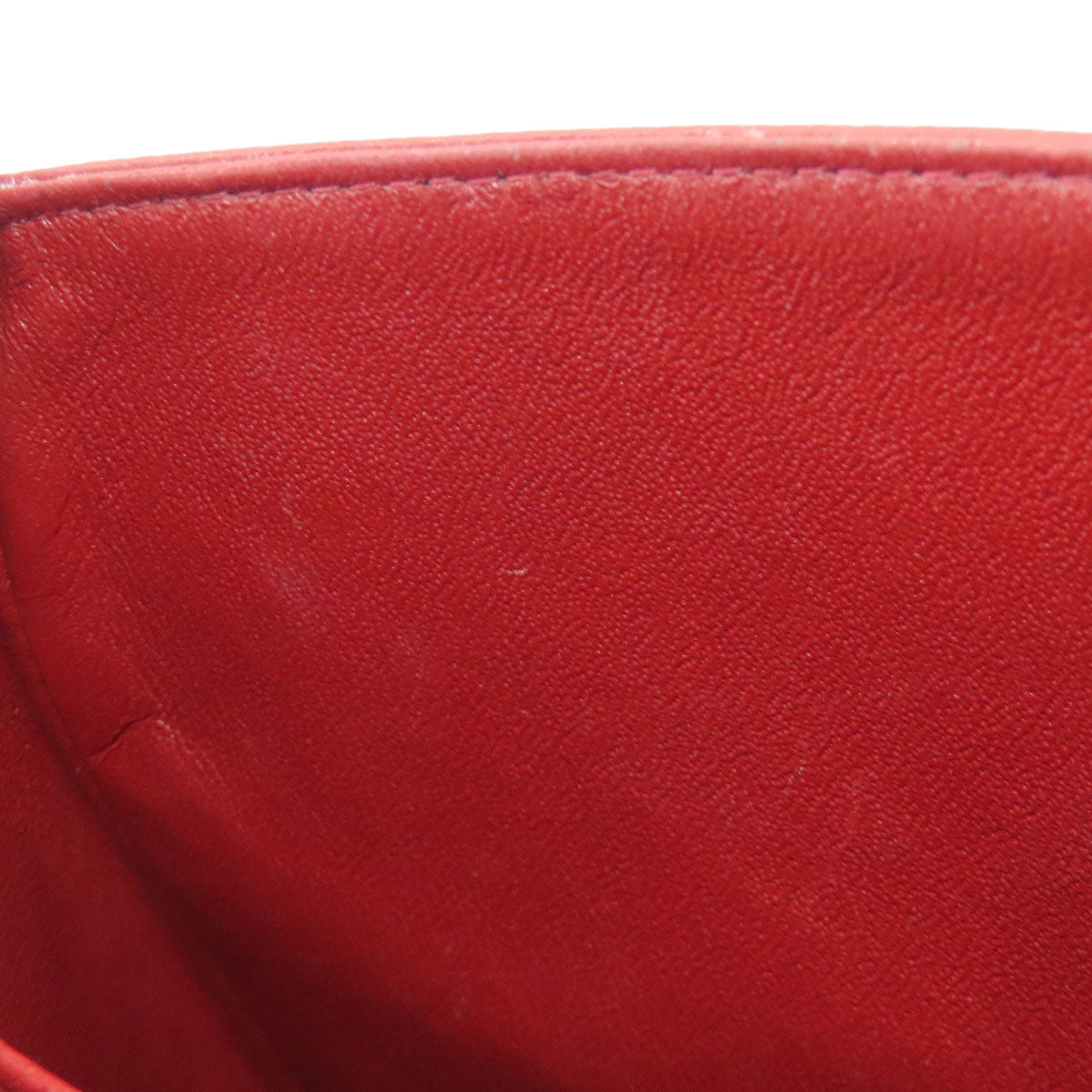 CHANEL Matelasse Double Flap Silver Hardware Shoulder Bag Grained Calfskin Skin Ladies [Used]