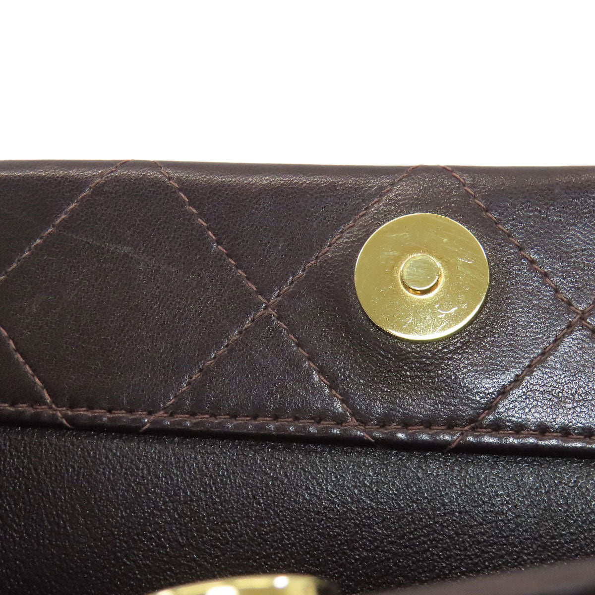 CHANEL Matelasse Chain Tote, Gold Hardware Shoulder Bag Lambskin Ladies [Used]