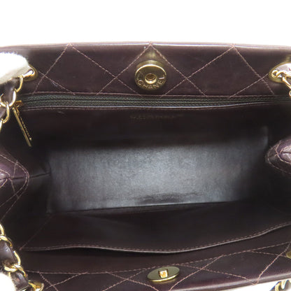 CHANEL Matelasse Chain Tote, Gold Hardware Shoulder Bag Lambskin Ladies [Used]