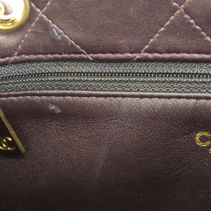 CHANEL Matelasse Chain Tote, Gold Hardware Shoulder Bag Lambskin Ladies [Used]