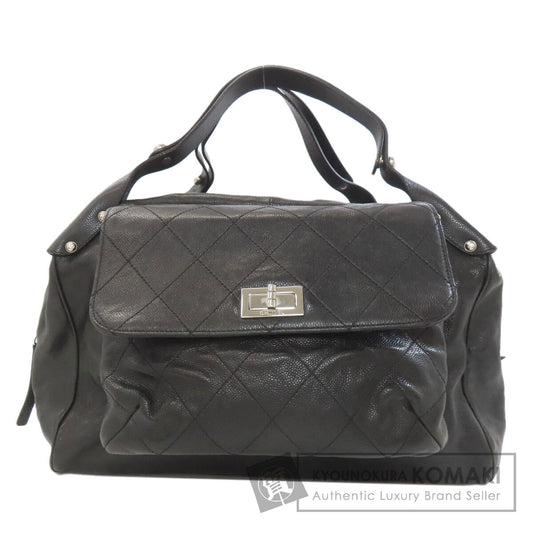 CHANEL Matelasse SilverHardware Tote Bag Grained Calfskin Skin Ladies [Used]