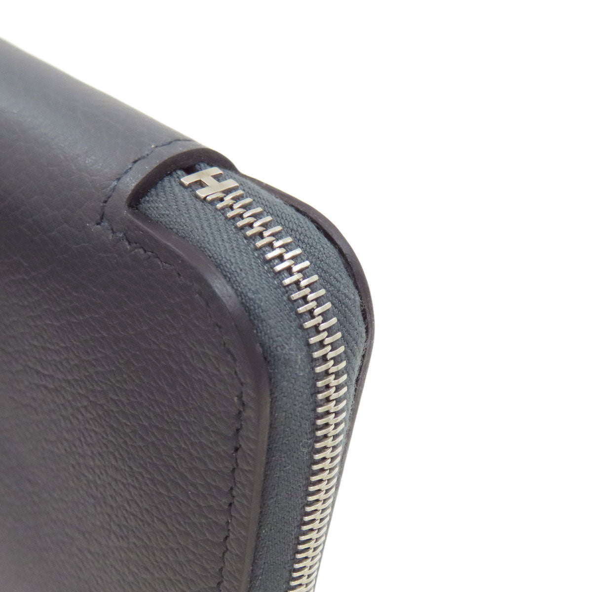 HERMES Azap Silkin Long SilverHardware Long wallet (with coin pocket) Epsom Ladies [Used]