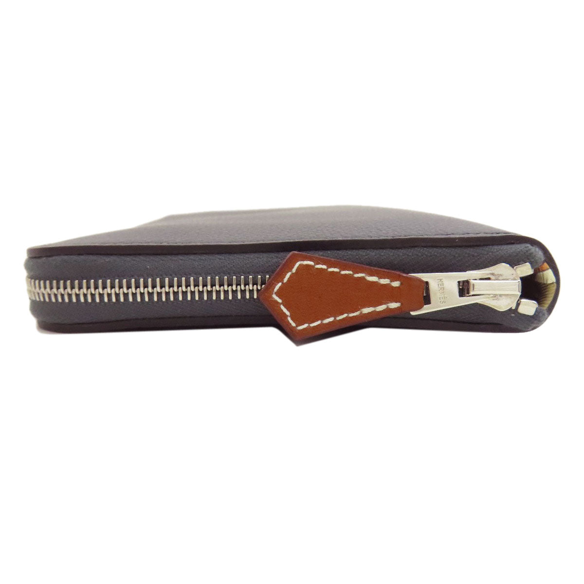 HERMES Azap Silkin Long SilverHardware Long wallet (with coin pocket) Epsom Ladies [Used]