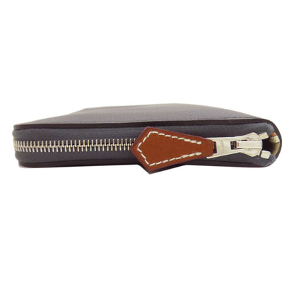 HERMES Azap Silkin Long SilverHardware Long wallet (with coin pocket) Epsom Ladies [Used]