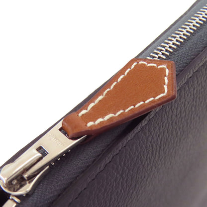 HERMES Azap Silkin Long SilverHardware Long wallet (with coin pocket) Epsom Ladies [Used]