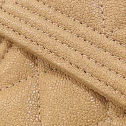 CHANEL A84385 Boy Chanel GoldHardware Bifold Wallet with Coin Pocket Grained Calfskin Skin Ladies [Used]