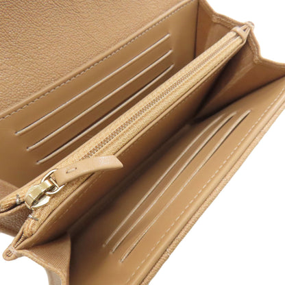 CHANEL A84385 Boy Chanel GoldHardware Bifold Wallet with Coin Pocket Grained Calfskin Skin Ladies [Used]