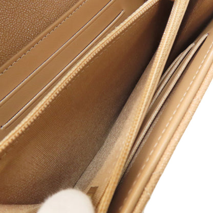 CHANEL A84385 Boy Chanel GoldHardware Bifold Wallet with Coin Pocket Grained Calfskin Skin Ladies [Used]