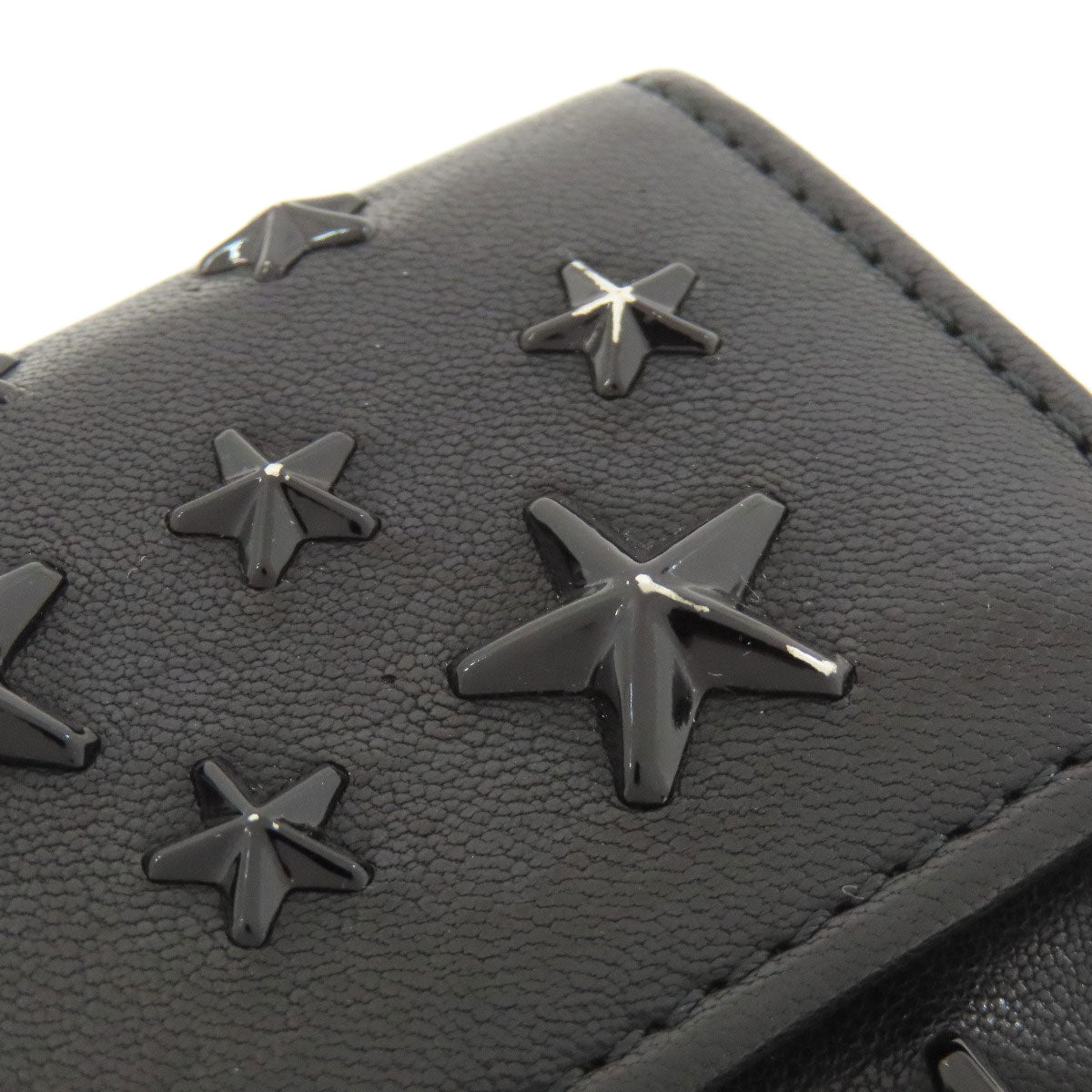 Jimmy Choo Star motif key holder Leather Ladies [Used]