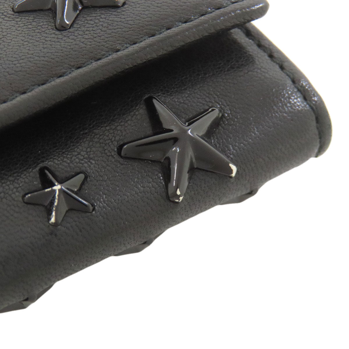 Jimmy Choo Star motif key holder Leather Ladies [Used]
