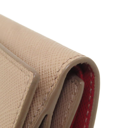 PRADA Compact wallet Bifold Wallet with Coin Pocket Safiano Ladies [Used]