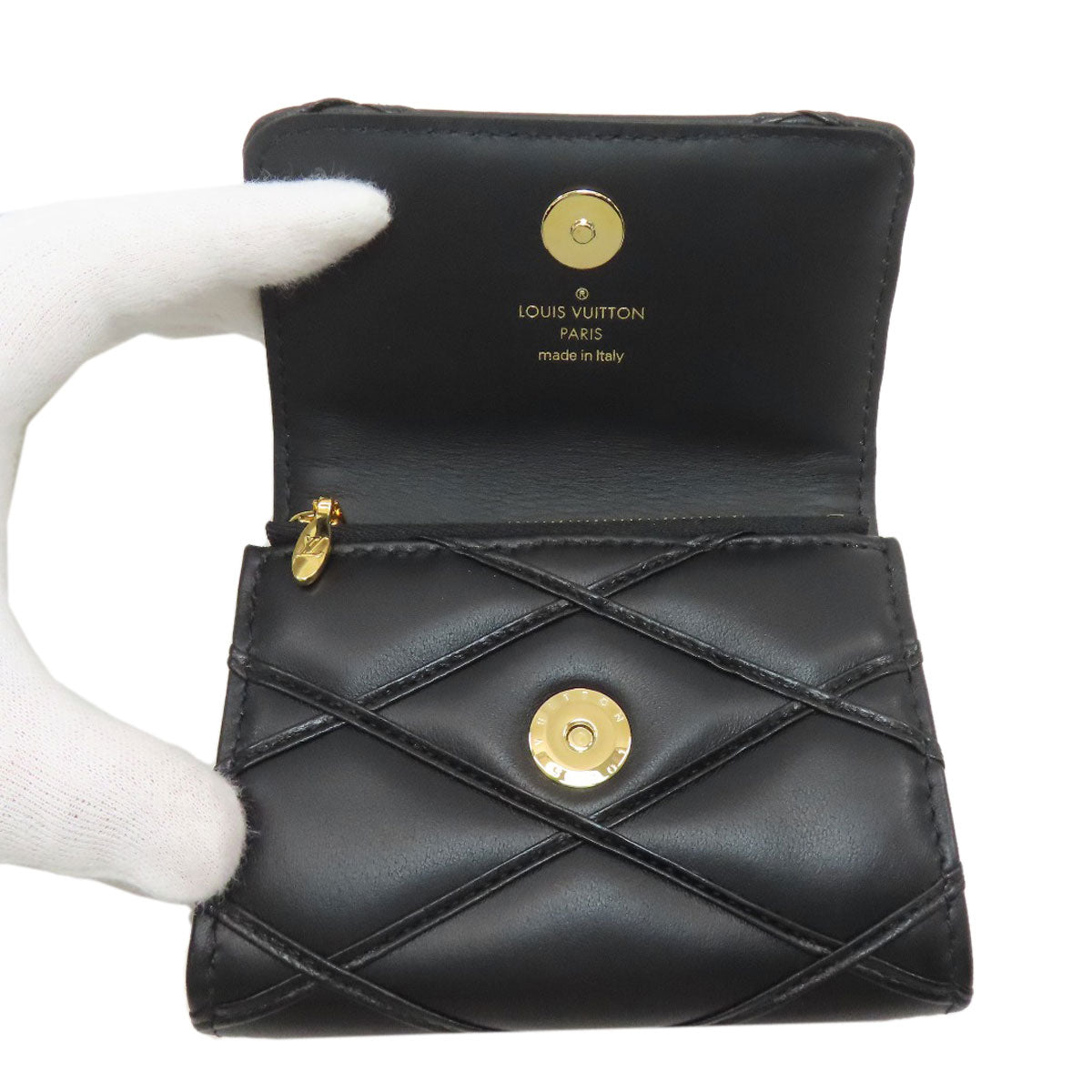LOUIS VUITTON M83078 Rosari GO-14 Bifold Wallet with Coin Pocket Calf Ladies [Used]