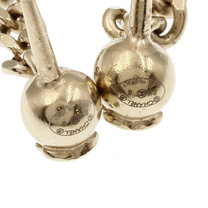 CHANEL Chain COCO Mark earring Metal Fake pearlLadies [Used]