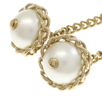 CHANEL Chain COCO Mark earring Metal Fake pearlLadies [Used]
