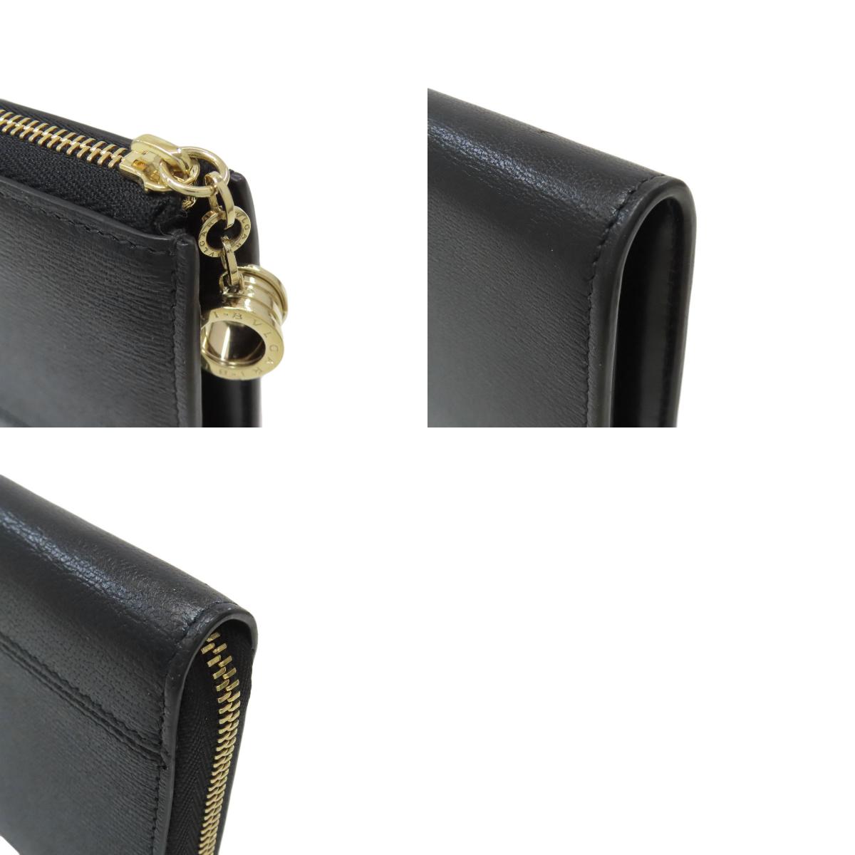 BVLGARI B-zero1 charm Long wallet (with coin pocket) Leather Ladies [Used]