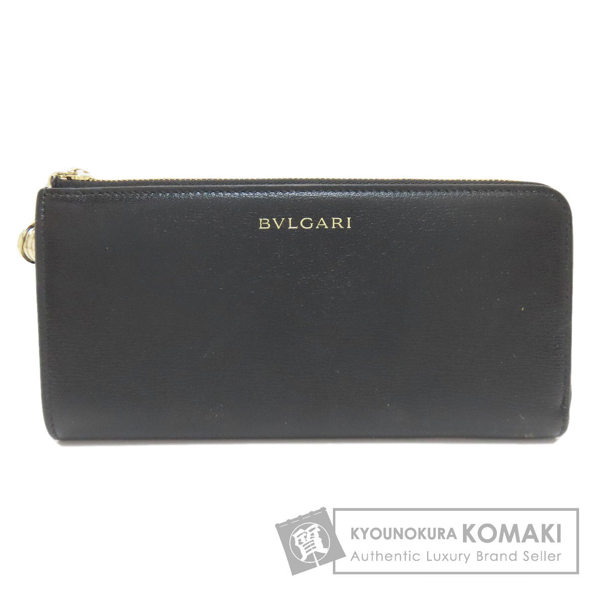 BVLGARI B-zero1 charm Long wallet (with coin pocket) Leather Ladies [Used]