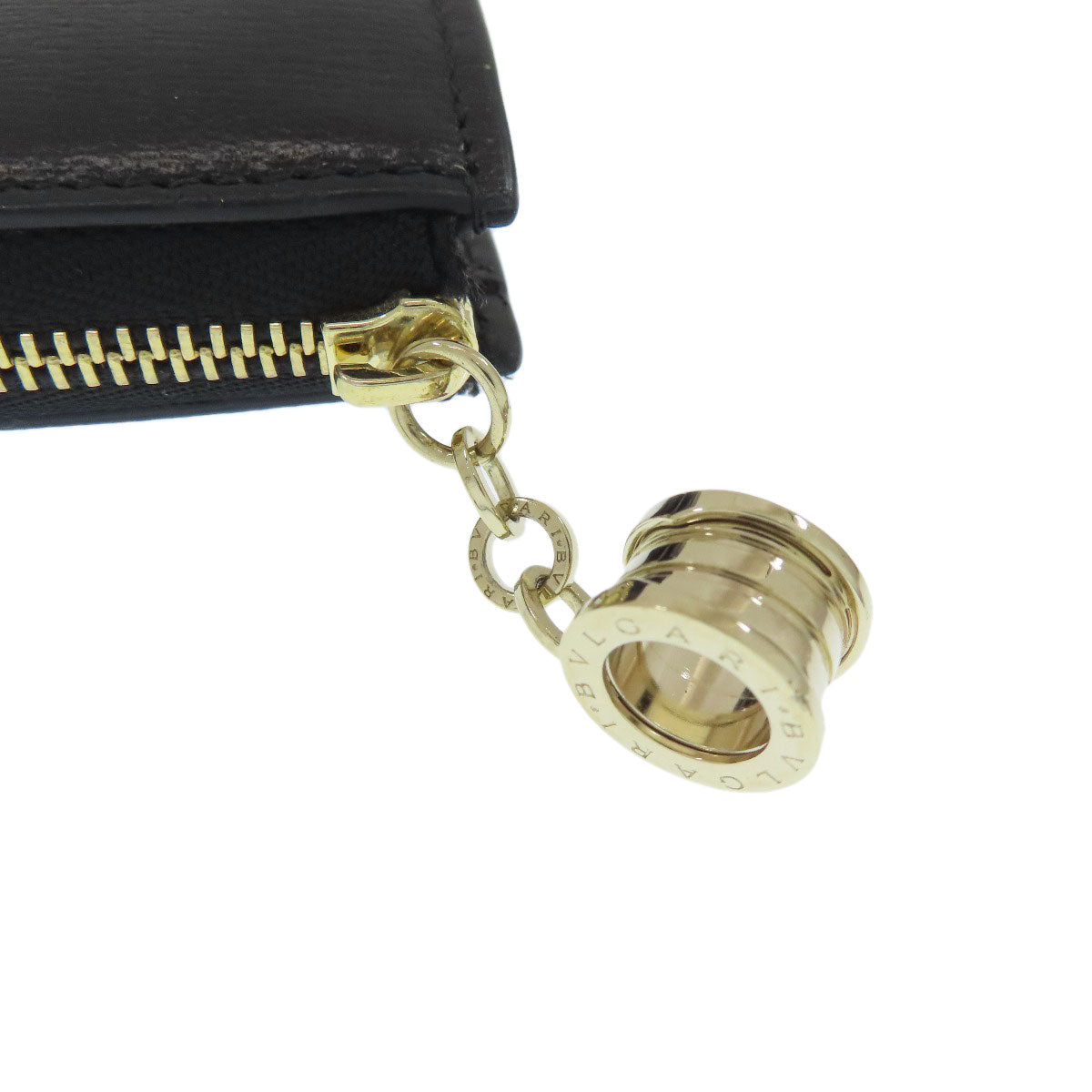 BVLGARI B-zero1 charm Long wallet (with coin pocket) Leather Ladies [Used]