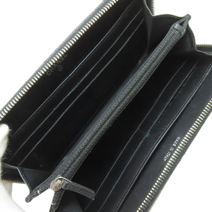 CHANEL Matelasse COCO Mark SilverHardware Long wallet (with coin pocket) Calf Ladies [Used]