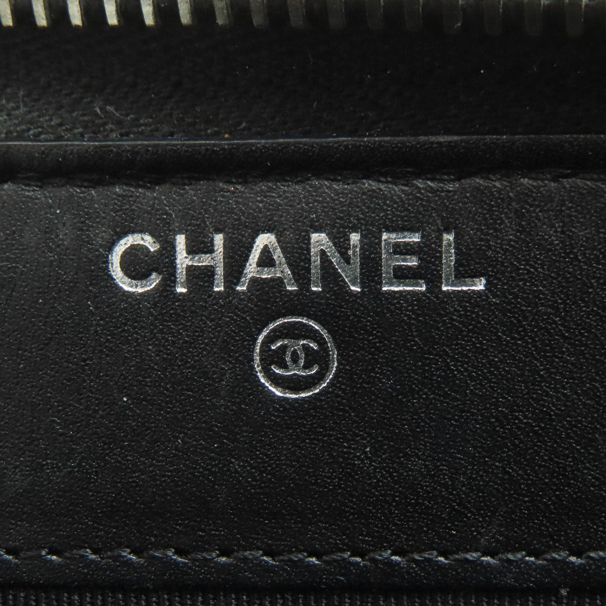 CHANEL Matelasse COCO Mark SilverHardware Long wallet (with coin pocket) Calf Ladies [Used]
