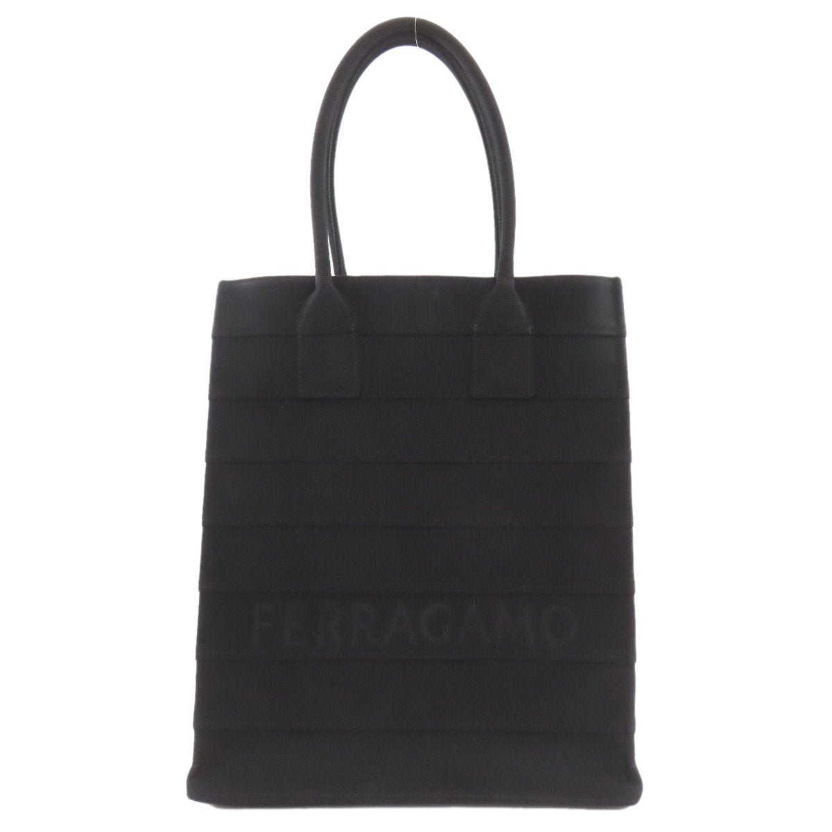 Salvatore Ferragamo 213986 BEACHWEAR GROS Tote Bag Canvas Ladies [Used]