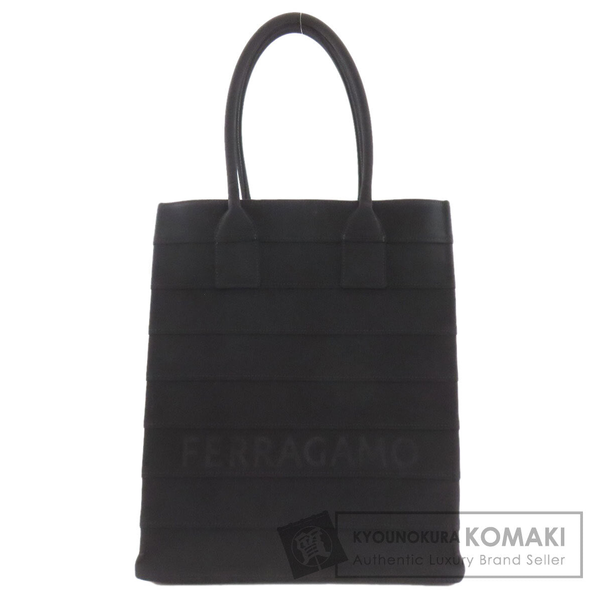 Salvatore Ferragamo 213986 BEACHWEAR GROS Tote Bag Canvas Ladies [Used]
