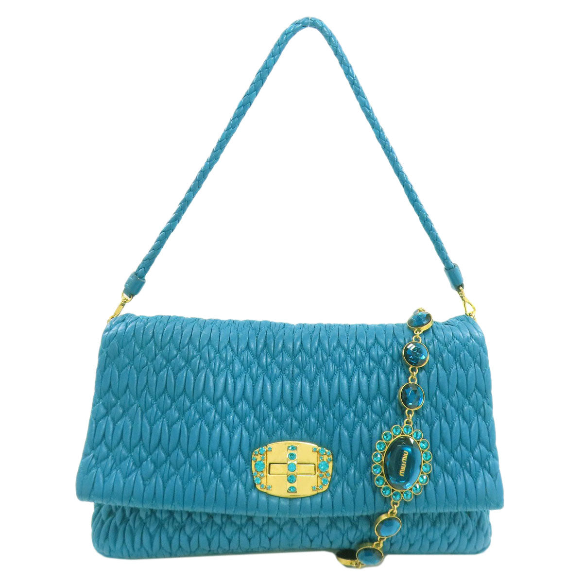 ミュウミュウ ワンショルダー マテラッセ ショルダーバッグ カーフ レディース 【中古】【MIUMIU】