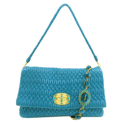ミュウミュウ ワンショルダー マテラッセ ショルダーバッグ カーフ レディース 【中古】【MIUMIU】