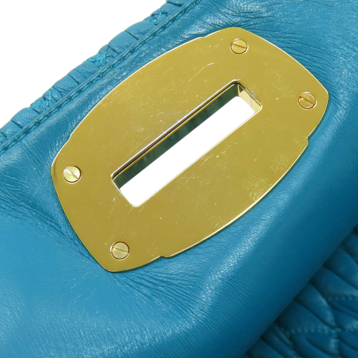 ミュウミュウ ワンショルダー マテラッセ ショルダーバッグ カーフ レディース 【中古】【MIUMIU】