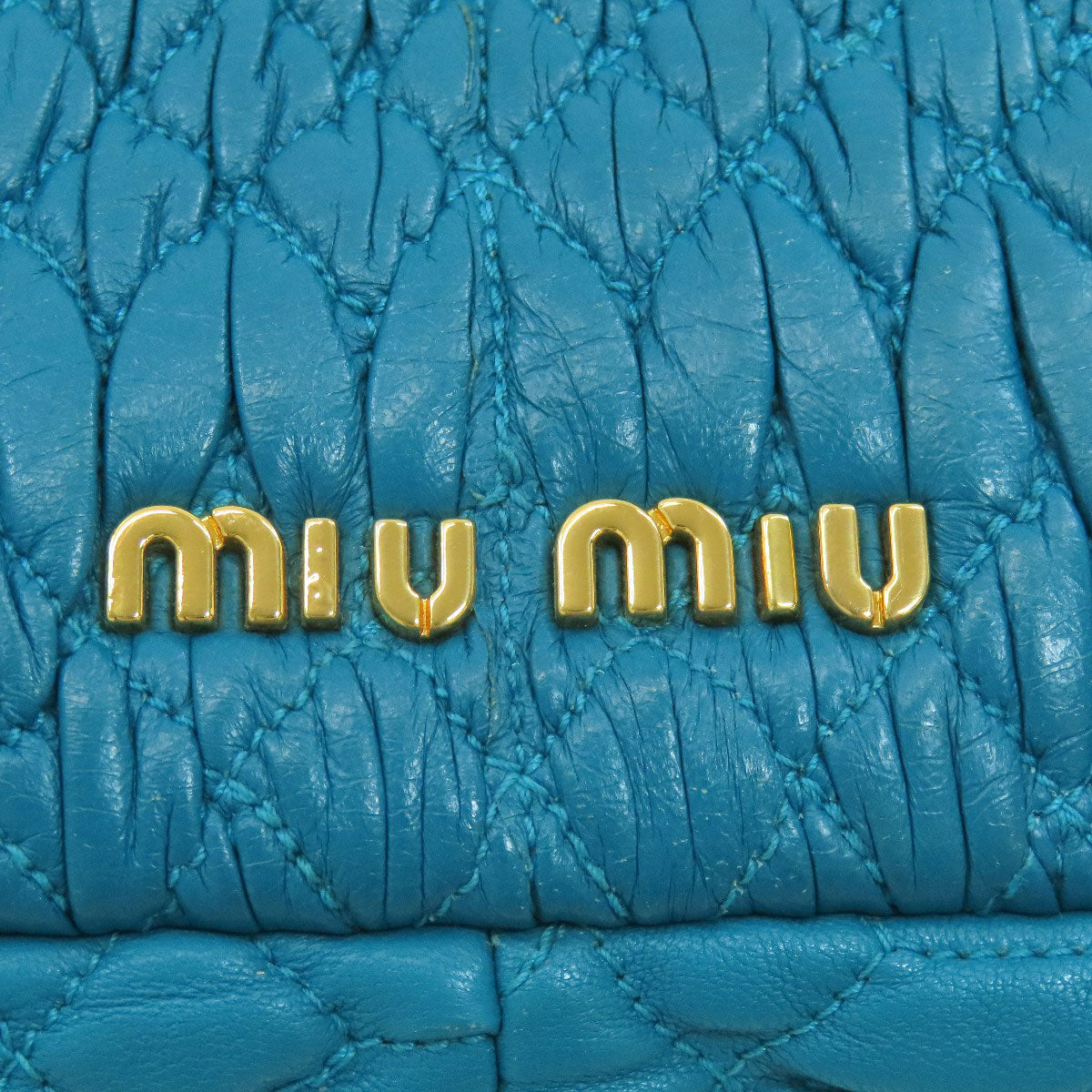 ミュウミュウ ワンショルダー マテラッセ ショルダーバッグ カーフ レディース 【中古】【MIUMIU】