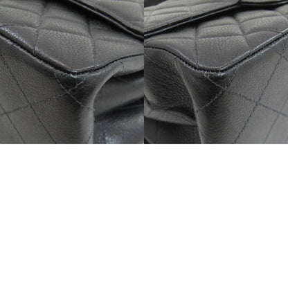 CHANEL Matelasse Double Face Silver Hardware Handbag Grained Calfskin Skin Ladies [Used]