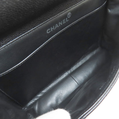 CHANEL Matelasse Double Face Silver Hardware Handbag Grained Calfskin Skin Ladies [Used]