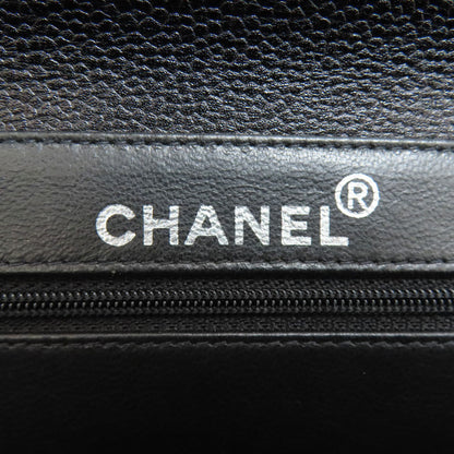 CHANEL Matelasse Double Face Silver Hardware Handbag Grained Calfskin Skin Ladies [Used]