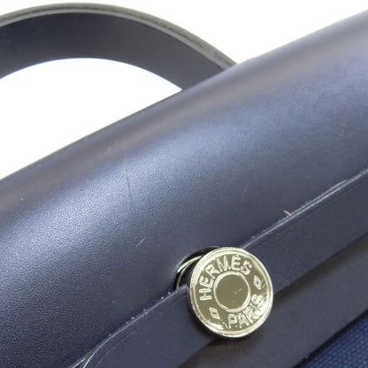 HERMES Airbag Zip Add MM SilverHardware Handbag Towar Officche Ladies [Used]