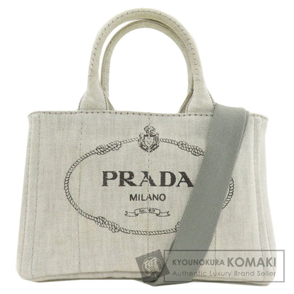 プラダ 1BG439 カナパミニ 2WAY ハンドバッグ デニム レディース 【中古】【PRADA】