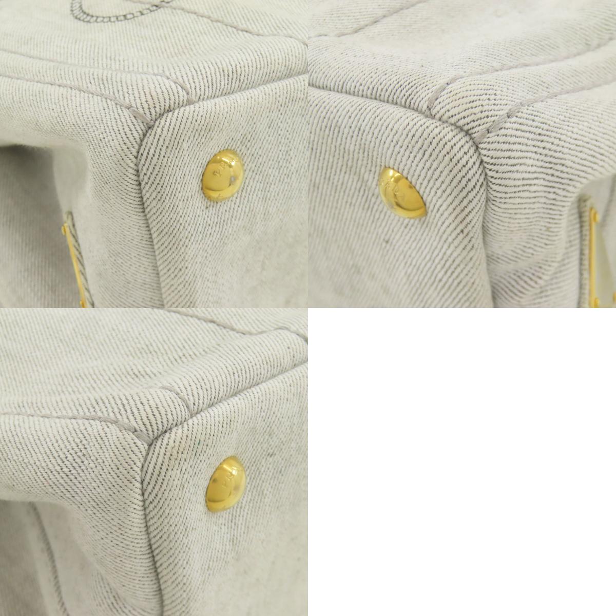 プラダ 1BG439 カナパミニ 2WAY ハンドバッグ デニム レディース 【中古】【PRADA】