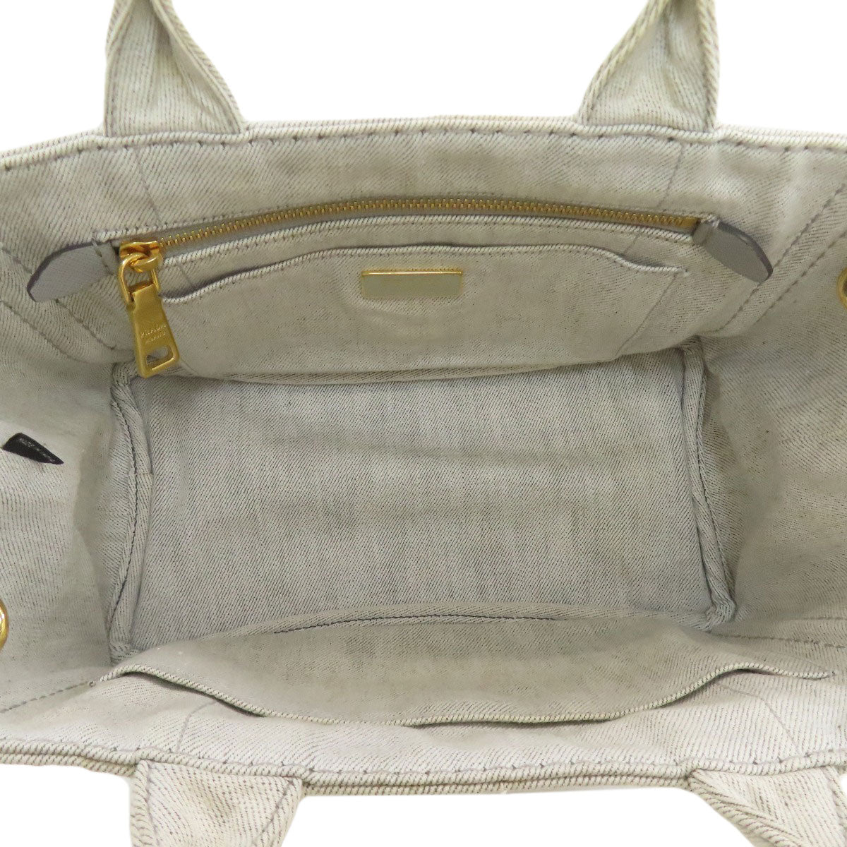 プラダ 1BG439 カナパミニ 2WAY ハンドバッグ デニム レディース 【中古】【PRADA】