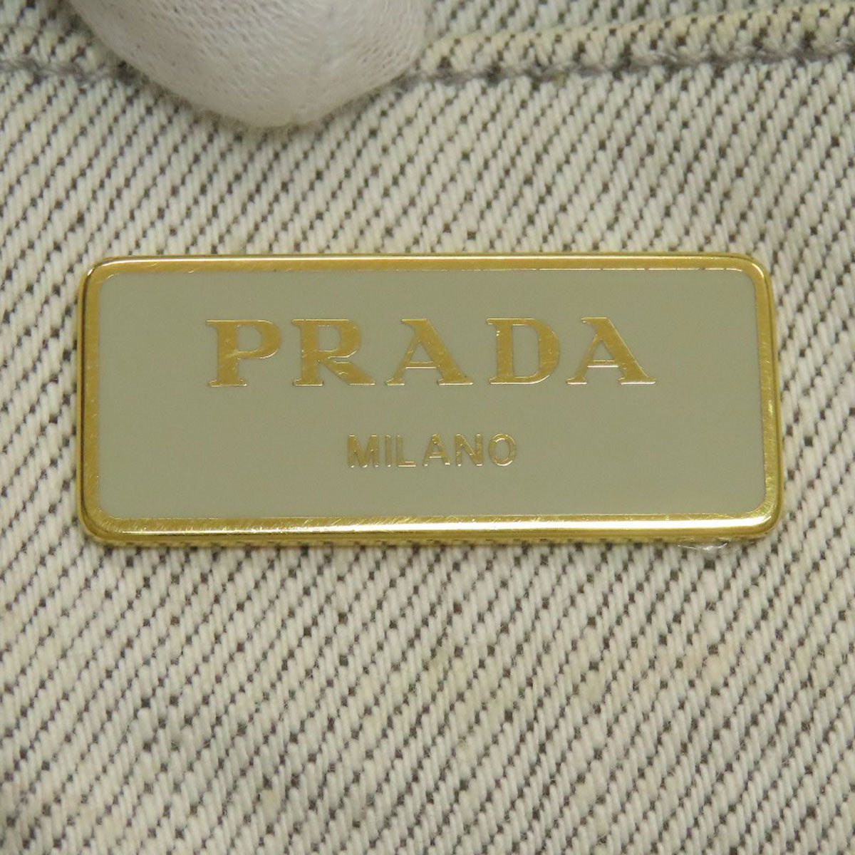 プラダ 1BG439 カナパミニ 2WAY ハンドバッグ デニム レディース 【中古】【PRADA】
