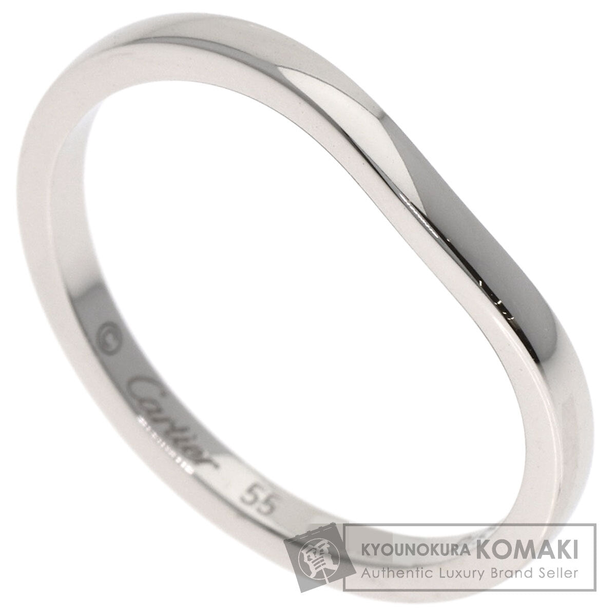 CARTIER Ballerina Curves #55 Ring Platinum PT950 Ladies [Used]