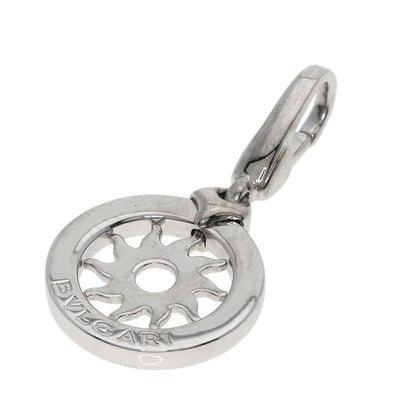 BVLGARI Tondo sun charm Pendant top K18 White Gold Ladies [Used]
