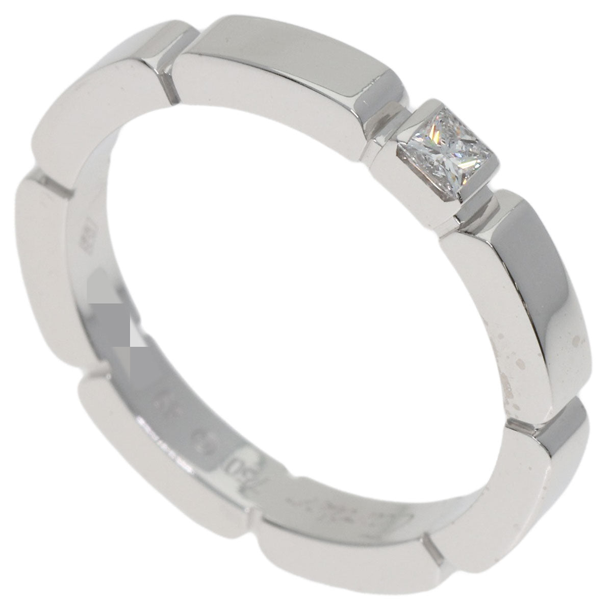 CARTIER Maillon PANTHERE Diamond #49 Ring K18 White Gold Ladies [Used]