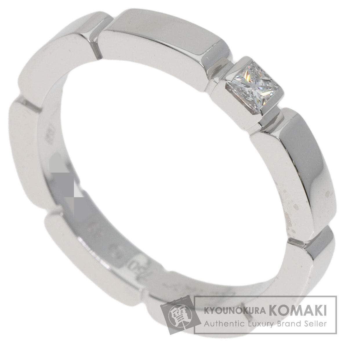 CARTIER Maillon PANTHERE Diamond #49 Ring K18 White Gold Ladies [Used]