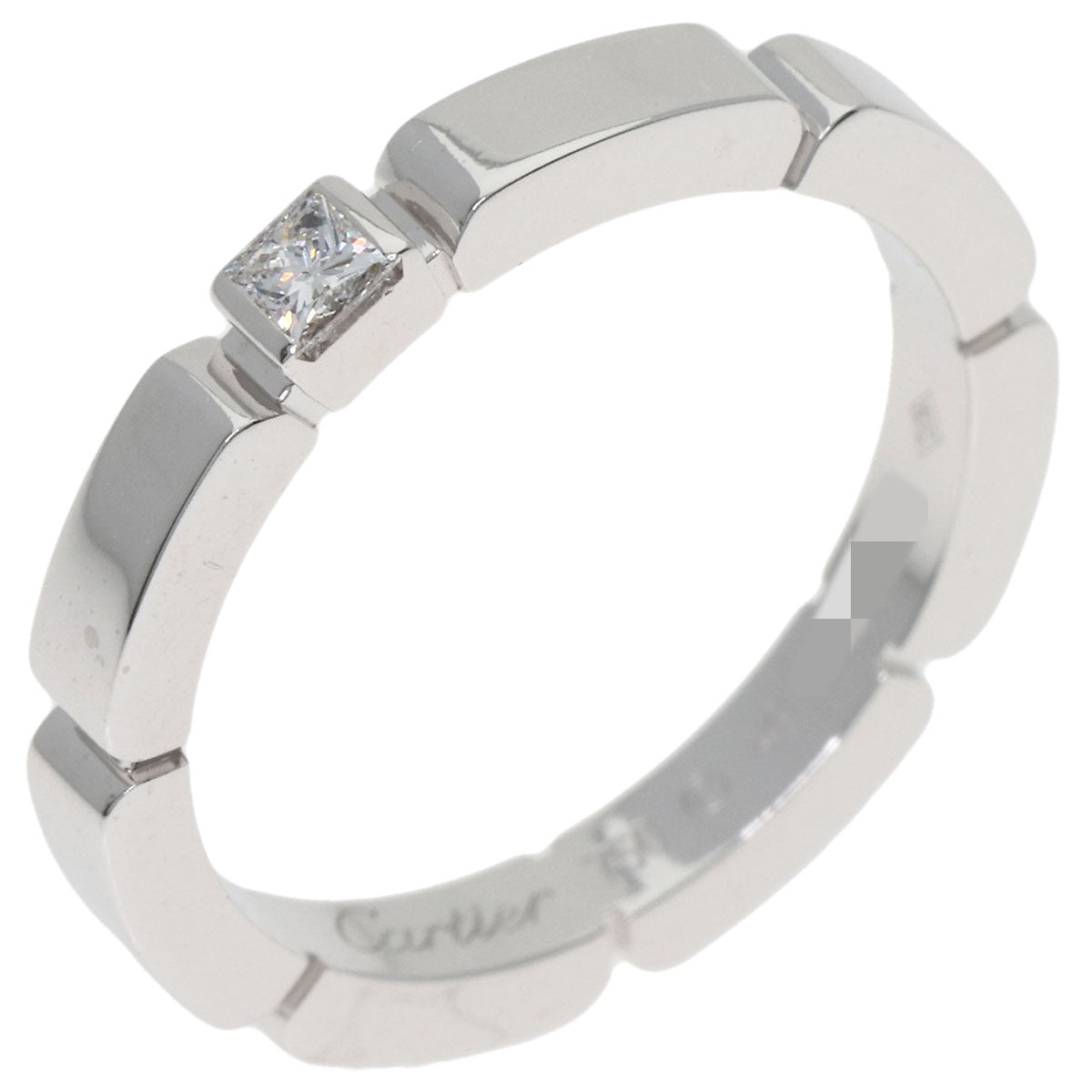CARTIER Maillon PANTHERE Diamond #49 Ring K18 White Gold Ladies [Used]
